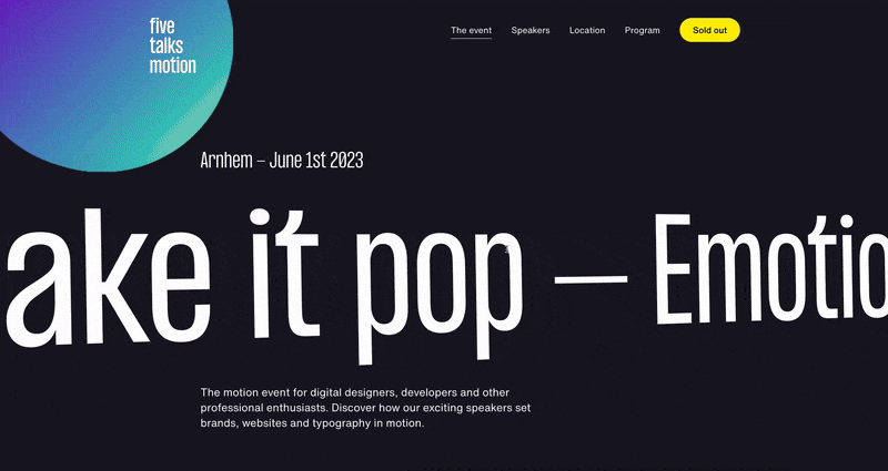 Web design trends