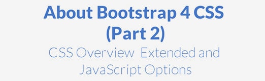 Bootstrap 4 CSS Tutorial