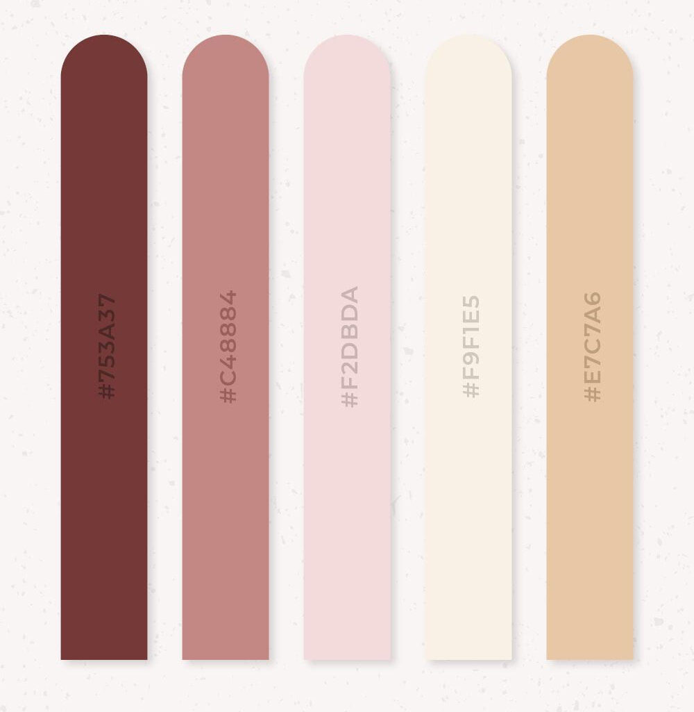 February color palette to use in email newsletters