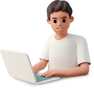 boy sitting in front of laptop