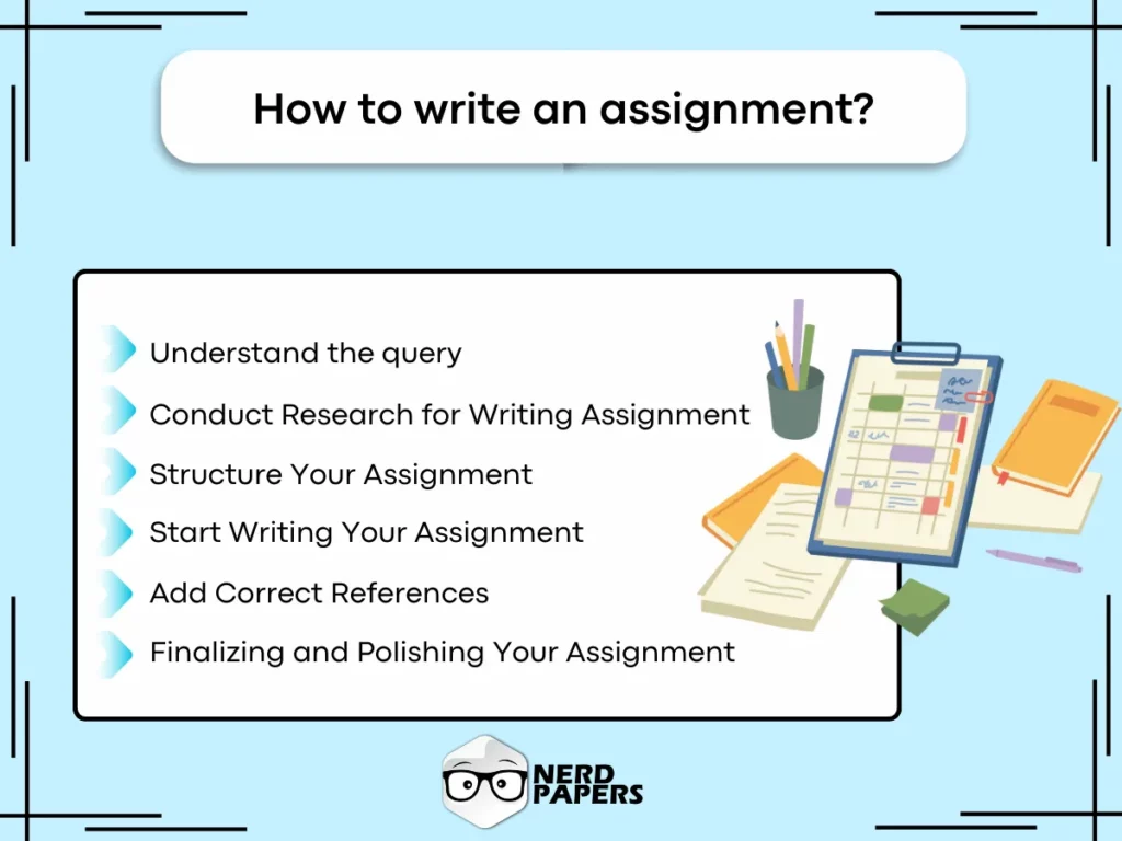 How to write an assignment