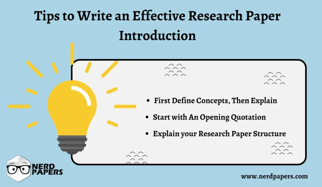 Tips to write an effective Research Paper Introduction