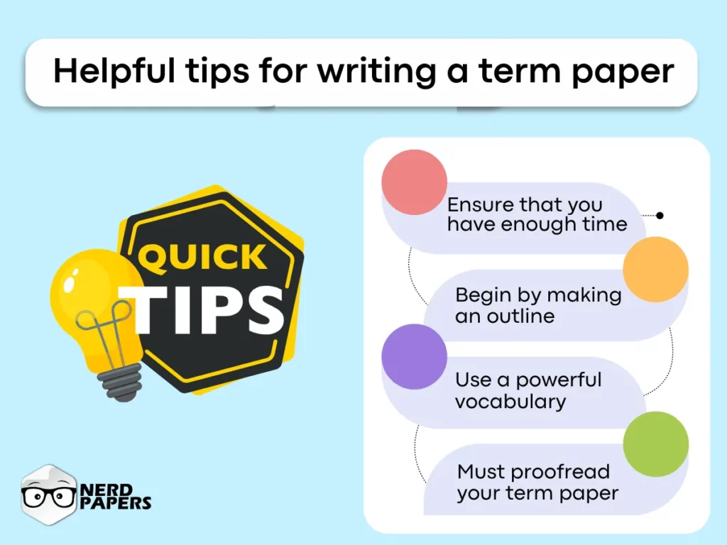 Helpful tips for writing a term paper