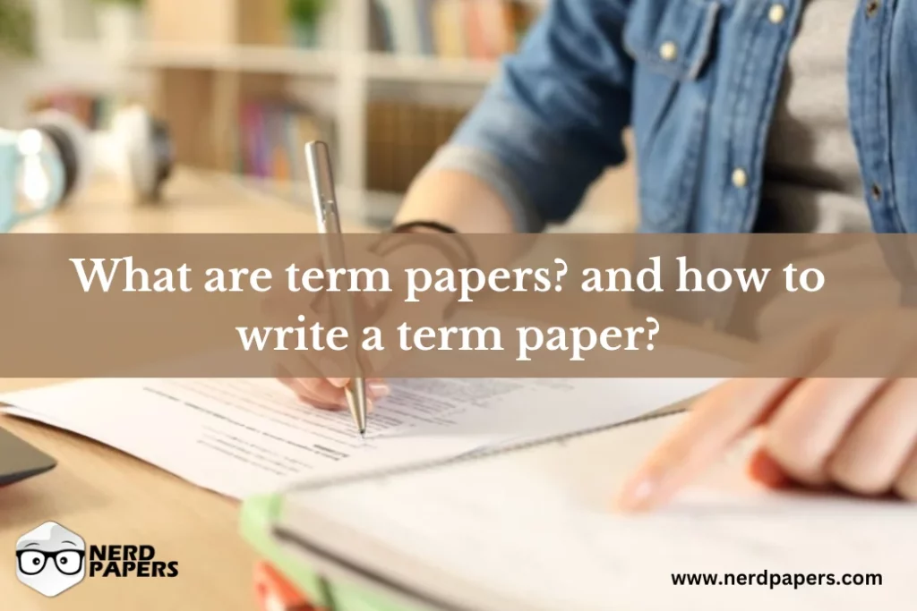 what are term papers and how to write a term paper